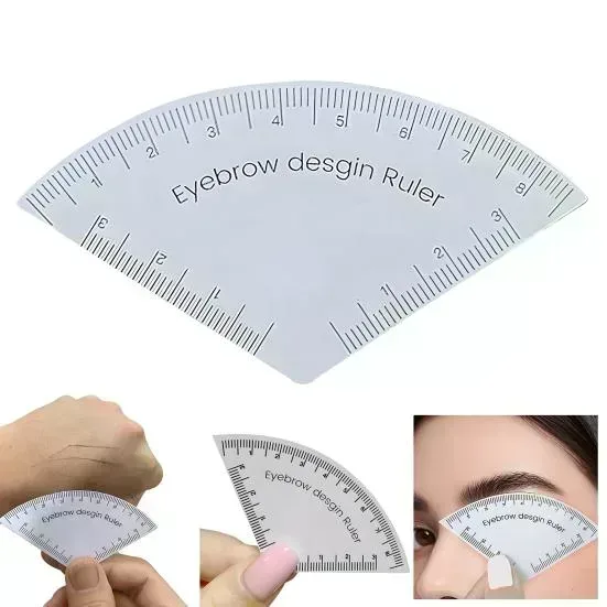 Fan-Shape Eyebrow Design Ruler – Angle & Symmetry Mapping Tool